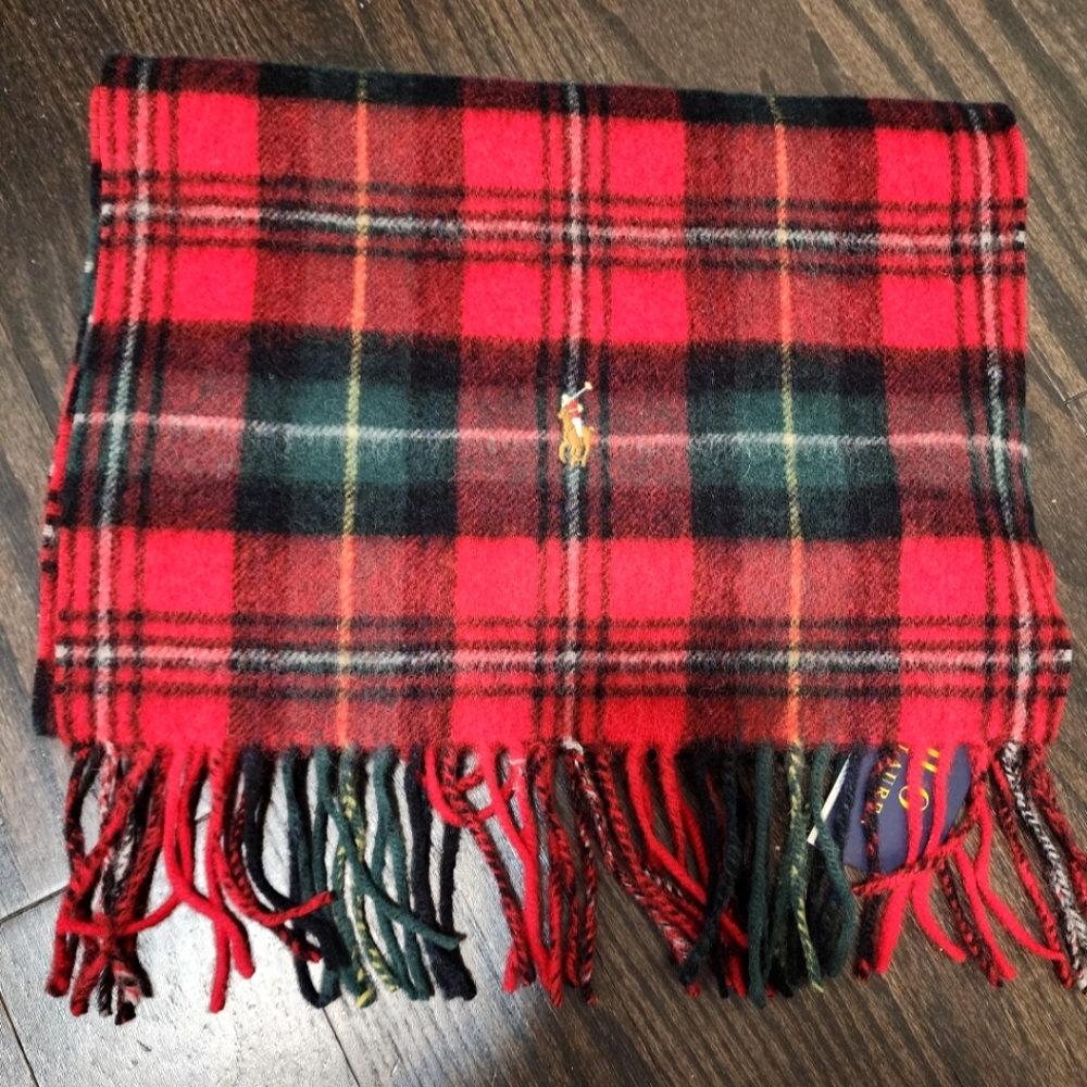 POLO Mens' Wool Scarf and Fringes